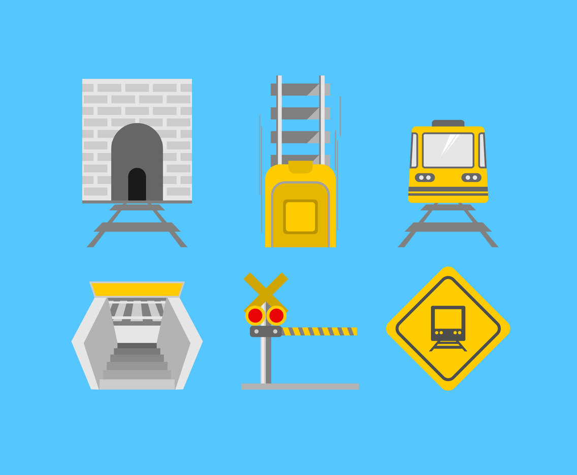 1136x936 Subway Train Station Vector Vector Art Graphics