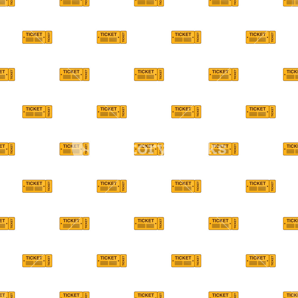 1000x1000 Train Ticket Pattern Cartoon Illustration Of Train Ticket Vector