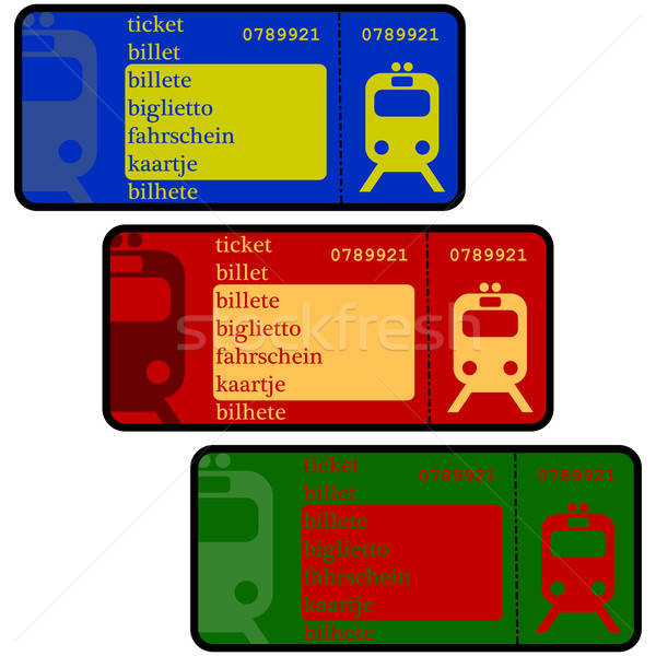 600x600 Train Tickets Vector Illustration Bruno Marsiaj