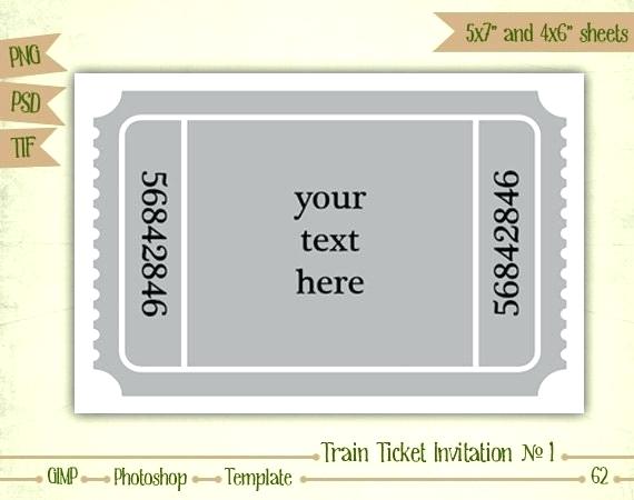 570x450 Template Of Boarding Pass Or Train Ticket Vector Image Word Free
