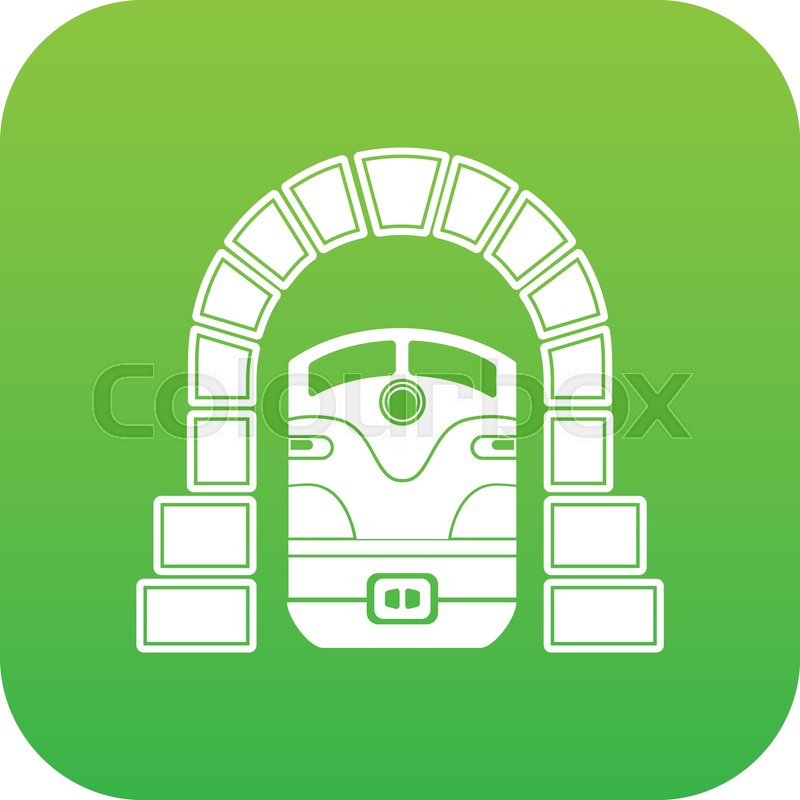 Train In Tunnel Icon Green Vector Stock Vector Colourbox 800x800 Train In Tunnel Icon Green Vector Stock Vector Colourbox