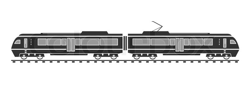 Silhouette Of Electric Train Vector Stock Vector Colourbox 800x280 Silhouette Of Electric Train Vector Stock Vector Colourbox