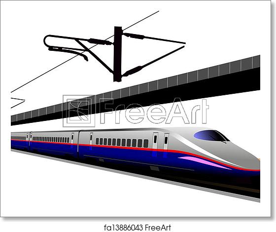 Free Art Print Of Shinkansen Bullet Train Vector Illustration 560x470 Free Art Print Of Shinkansen Bullet Train Vector Illustration