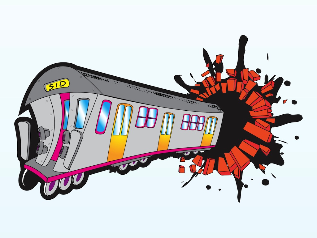 1024x770 Crazy Train Vector Art Graphics