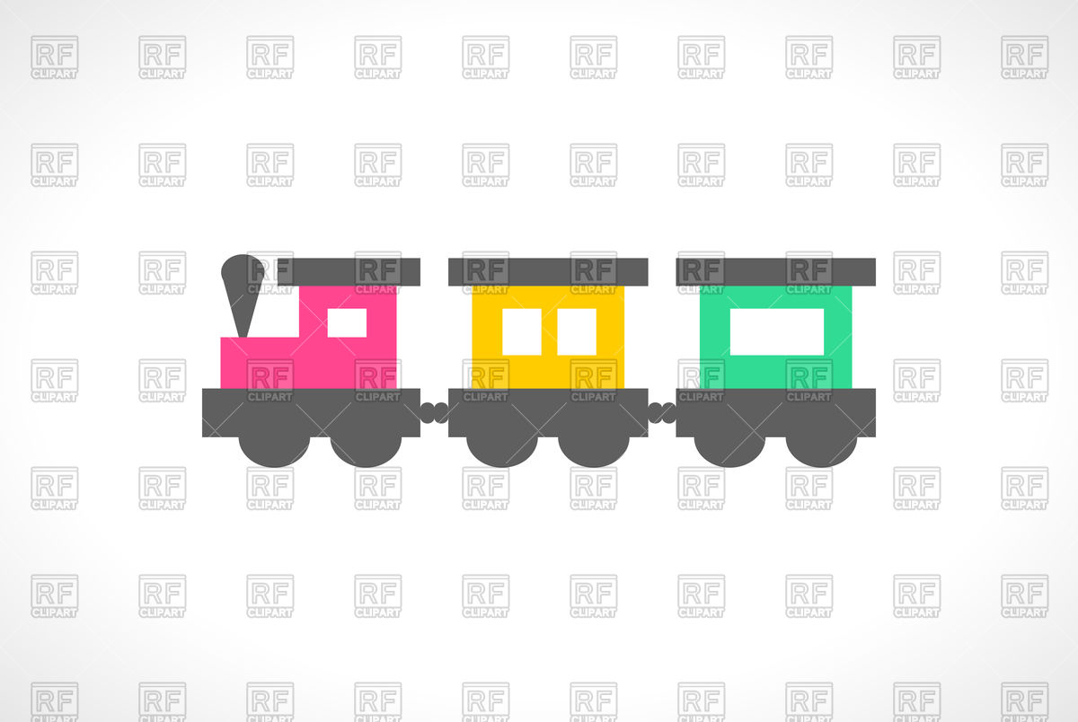 1200x804 Beautiful Multi Colored Toy Train Vector Image Of Objects Kannaa