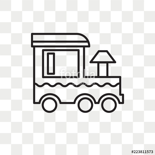 500x500 Train Vector Icon Isolated On Transparent Background, Train Logo