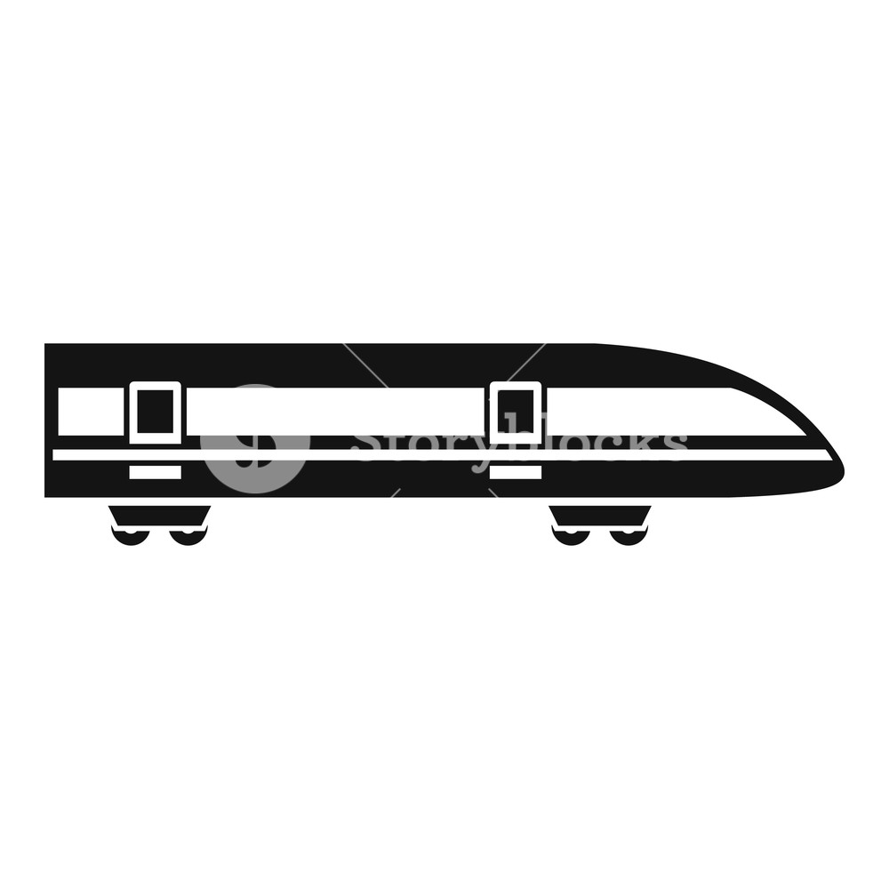 1000x1000 Modern High Speed Tran Simple Illustration Of High Speed