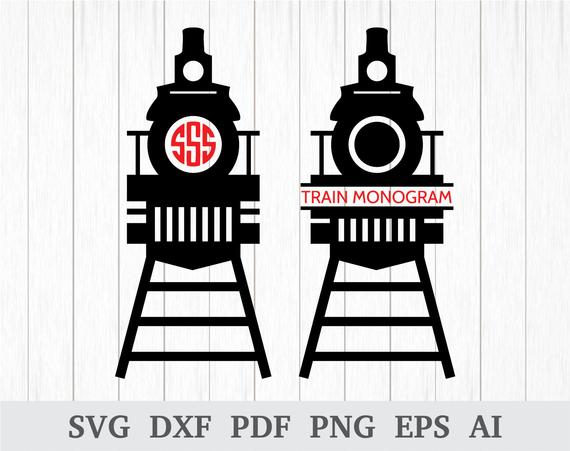 570x451 Train Monogram Tra Train Front Train Clipart Etsy
