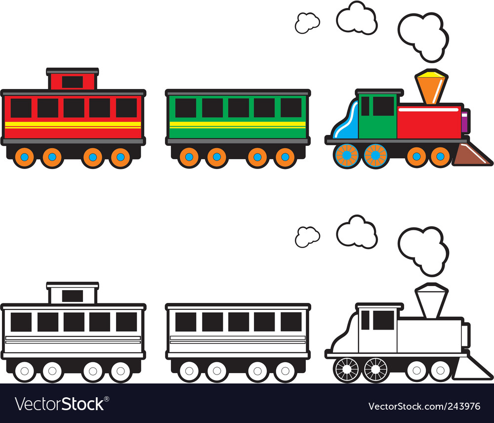 1000x856 Train Vector Art