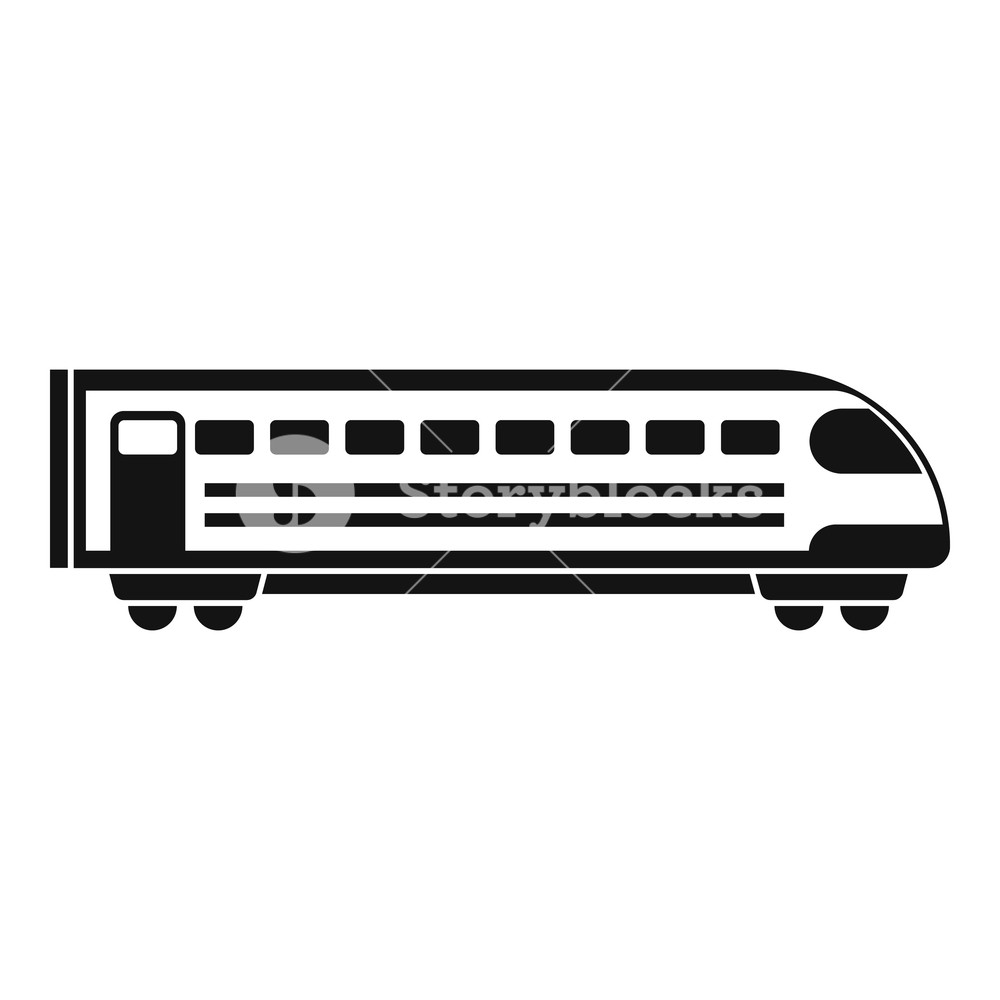 1000x1000 Tran Simple Illustration Of Train Vector Icon For Web