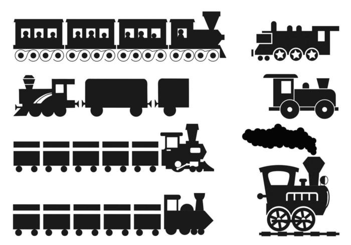 700x490 Cartoon Train Vector Pack