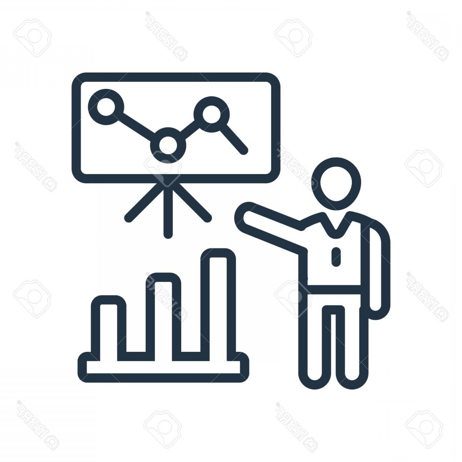 1560x1560 Photostock Vector Training Icon Vector Isolated On White