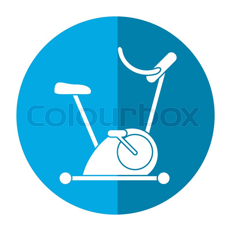 800x800 Bicycle Static Exercise Training Icon Stock Vector Colourbox