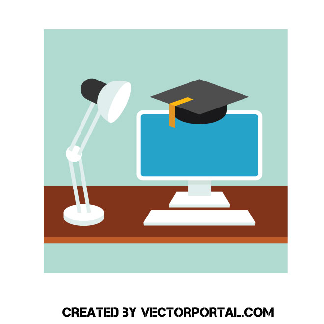 660x660 Computer Training Vector Image