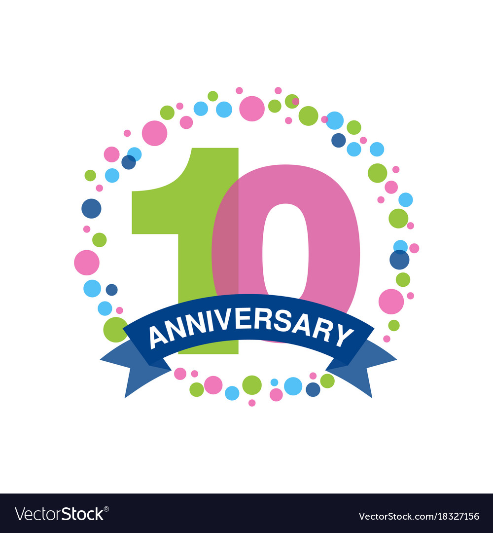 1000x1080 Anniversary Colored Logo Design Happy Vector Wondrous Rubicon