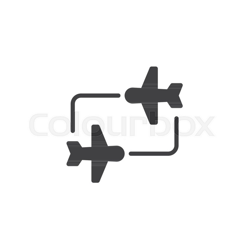800x800 Flight Transfer Vector Icon Filled Stock Vector Colourbox