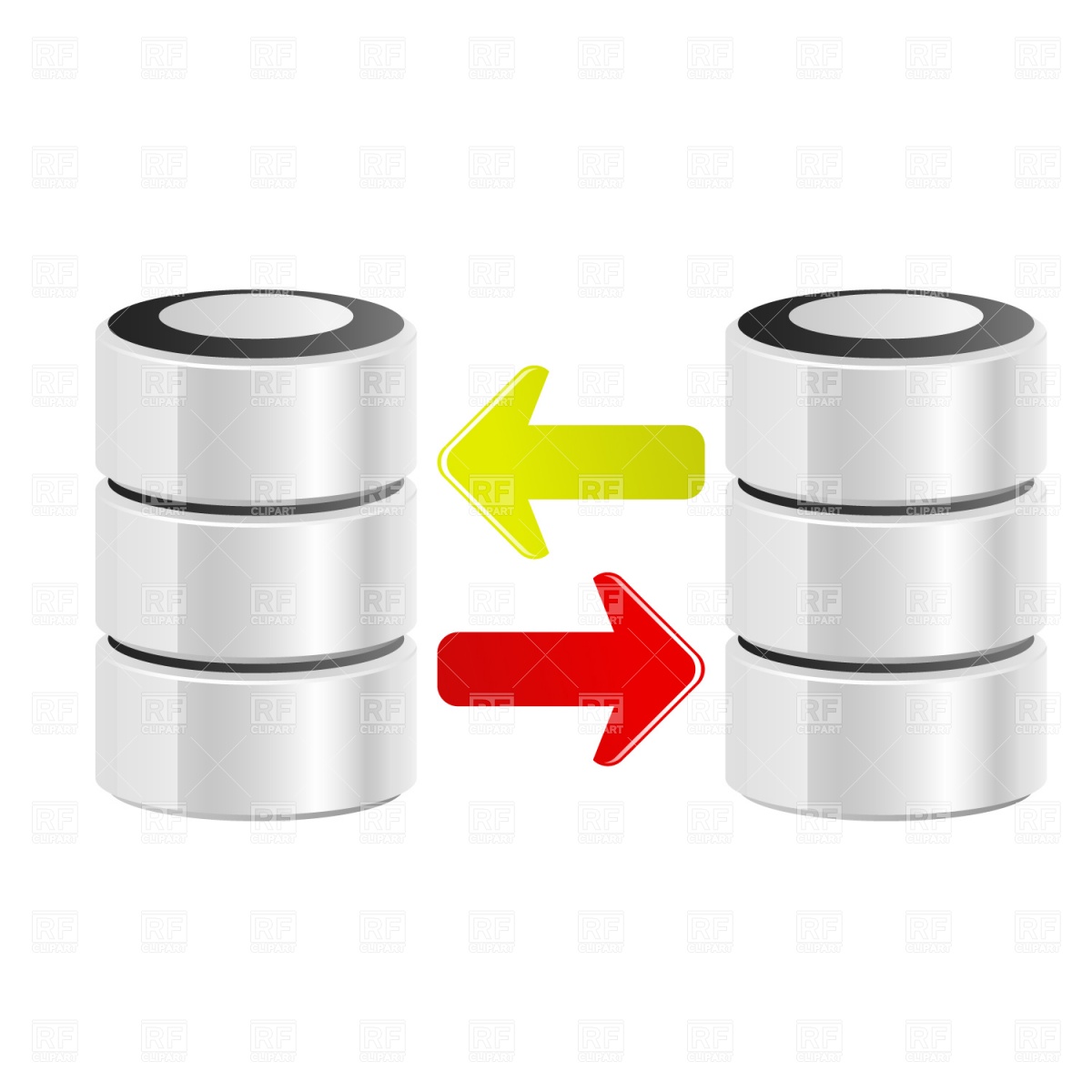 1200x1200 Server Data Transfer Vector Image Of Technology Prague