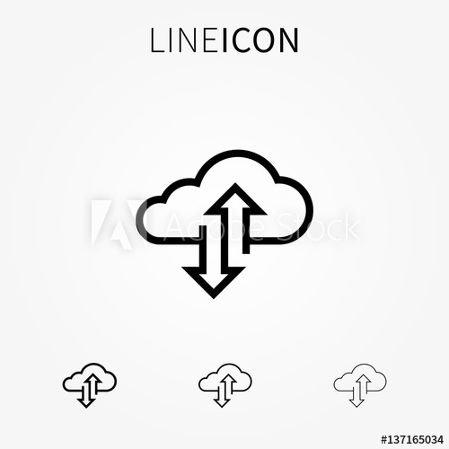500x500 Cloud Transfer Vector Icon Remote Storage, Upload And Download