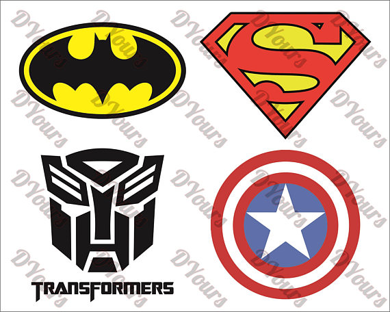 Superheroes Logos Symbols 570x456 Superheroes Logos Symbols