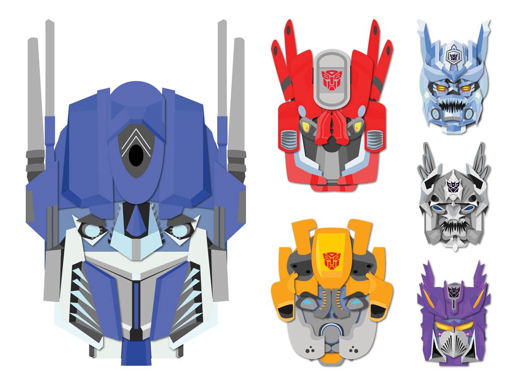 1024x765 Transformers Graphics Set Vector Art Graphics