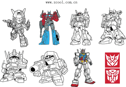 434x301 Vector Cartoon Transformers Vector For Free Download Free Vector