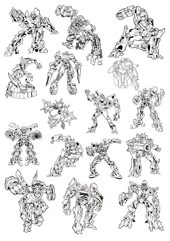 595x842 Transformers Free Vector Cdr Free Download Vector Graphic Art