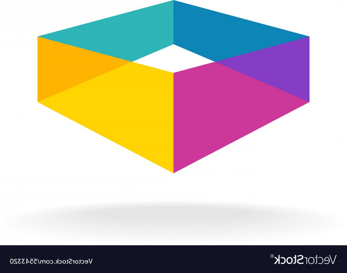 1200x944 D Transparent Abstract Colorful Perspective Box Vector Wallkeeper