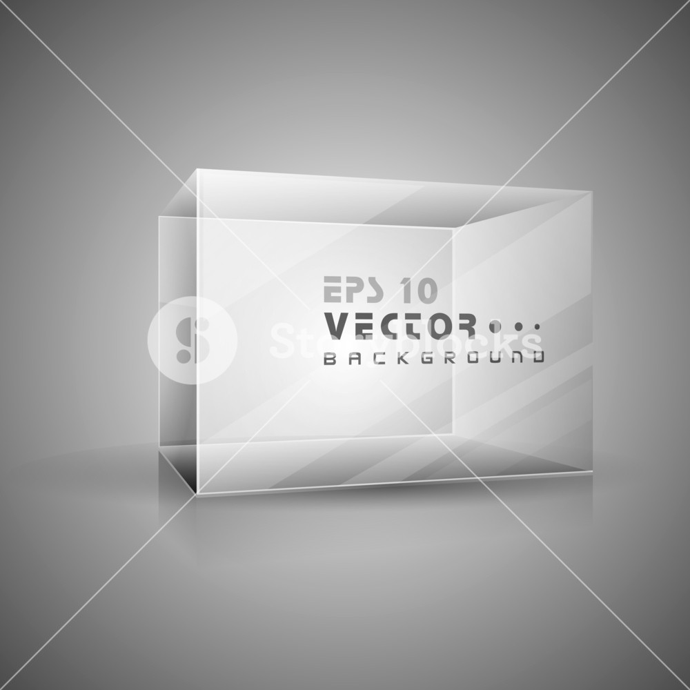 1000x1000 Abstract Transparent Box On Grey Background Royalty Free Stock