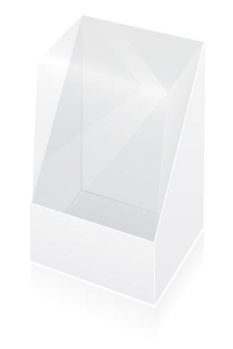 327x490 Transparent Packing Box Vector Illustration