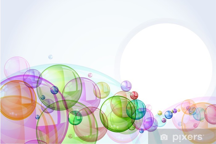 700x469 Color Abstract With Transparent Bubbles Vector Background Wall