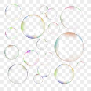 300x300 Set Of Transparent Soap Bubbles Vector Newwaysys
