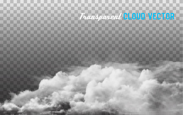600x378 Transparent Cloud Vectors Material Set Free Download