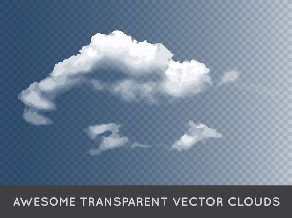 600x448 Realistic Clouds Illustration Vectors Set Free Download