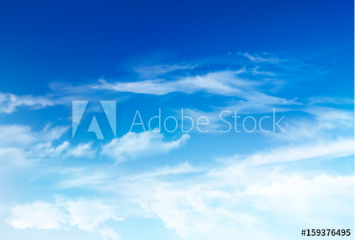 500x339 Vector Blue Sky Panorama With Transparent Clouds Vector