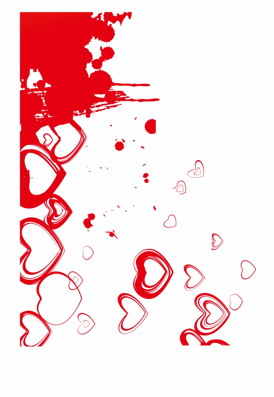 920x1329 Red Ink Heart Vector