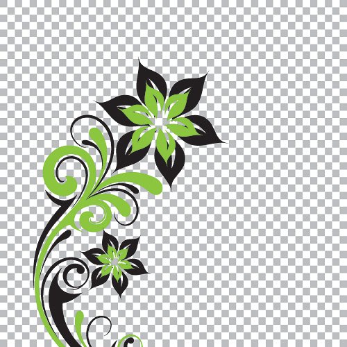 500x500 Transparent Flower Free Vector