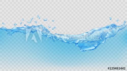 500x281 Transparent Water Wave Transparency Only In Vector