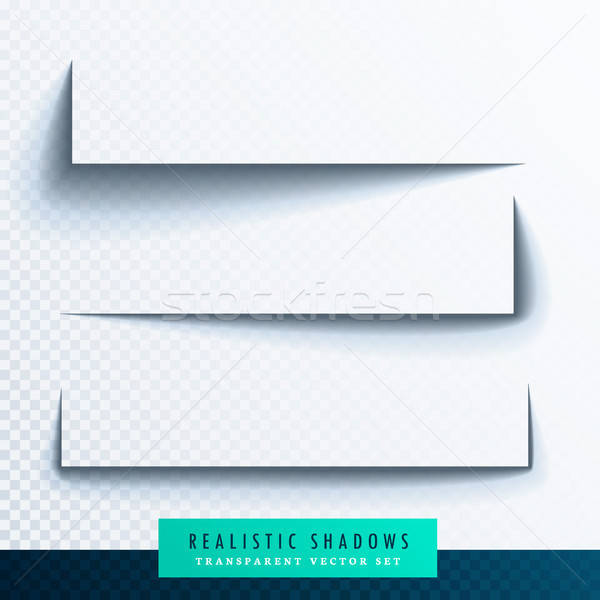 600x600 Realistic Transparent Shadow Effect Set Vector Illustration Star