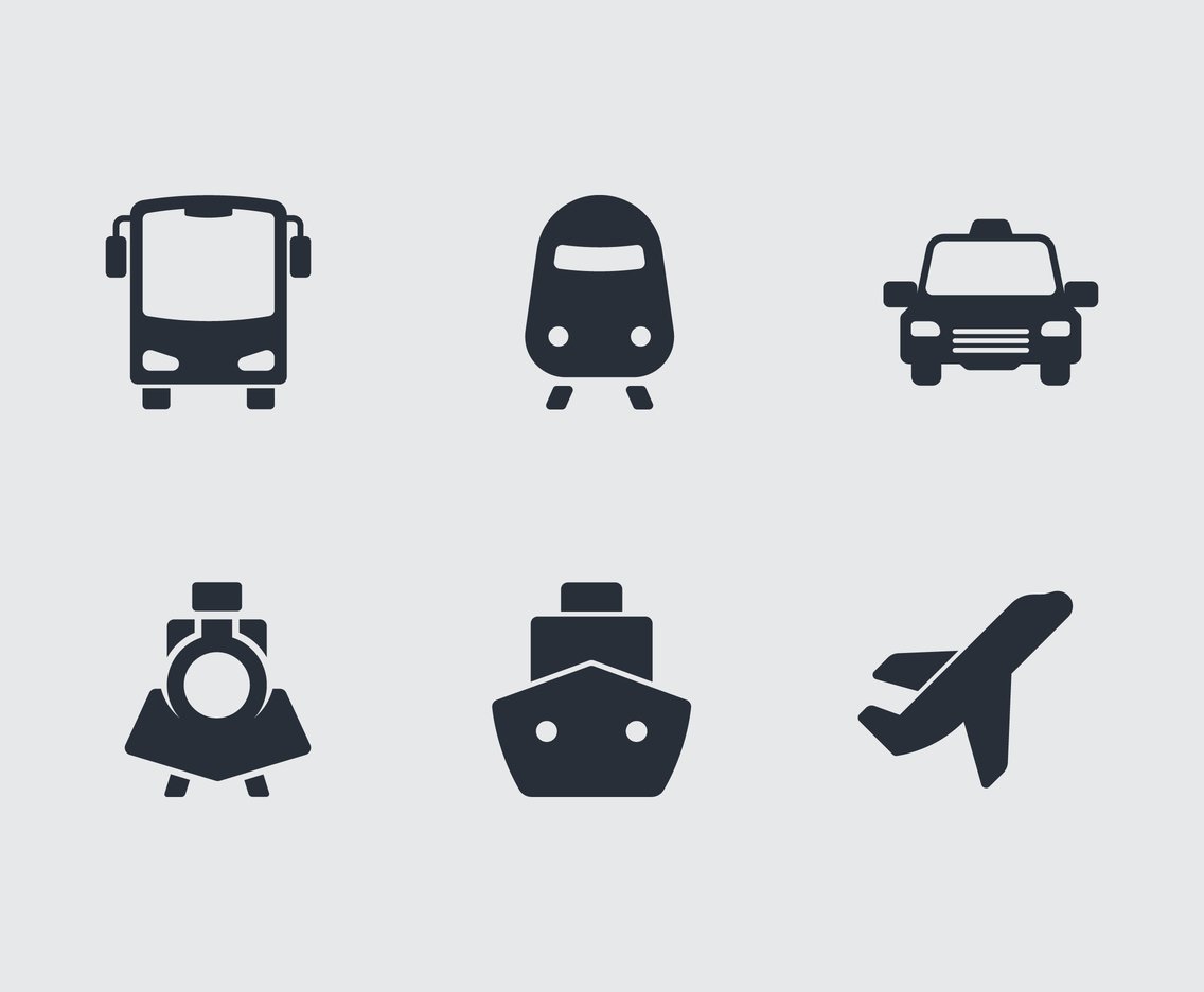 1136x936 Public Transportation Icon Vector Art Graphics