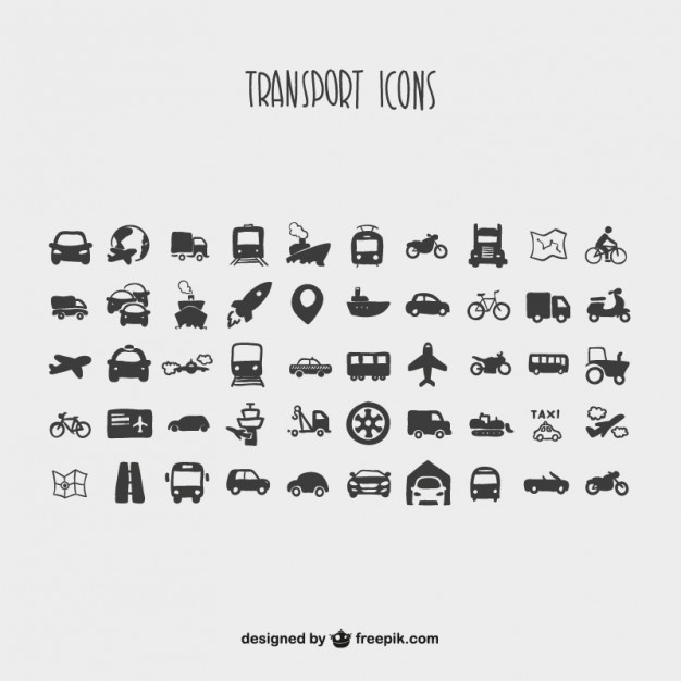 626x626 Transport Vectors, Free In Format
