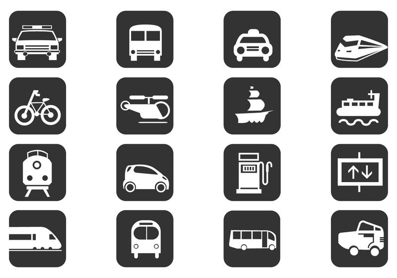800x560 Transportation Vector Icons Pack