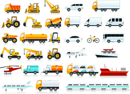 509x368 Vector Transportation Icons Free Vector Download