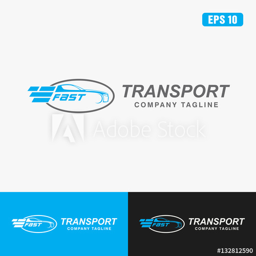 500x500 Fast Transport Logo Icon Vector Design