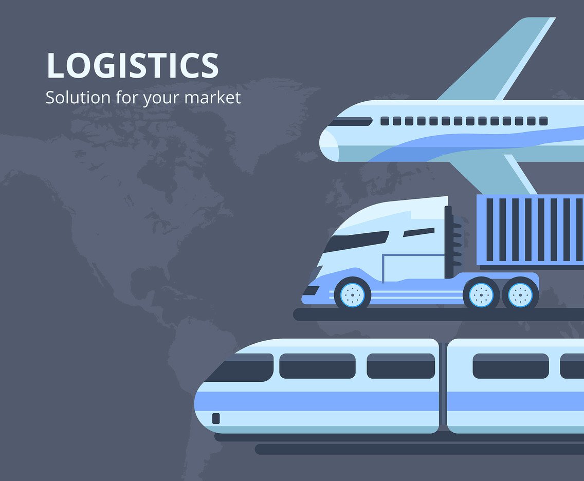 Logistics Transportation Vector Vector Art Graphics 1136x936 Logistics Transportation Vector Vector Art Graphics