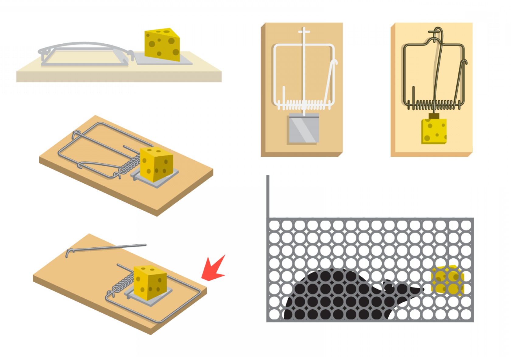 1680x1176 Mouse Trap Vector With Cheese Soidergi