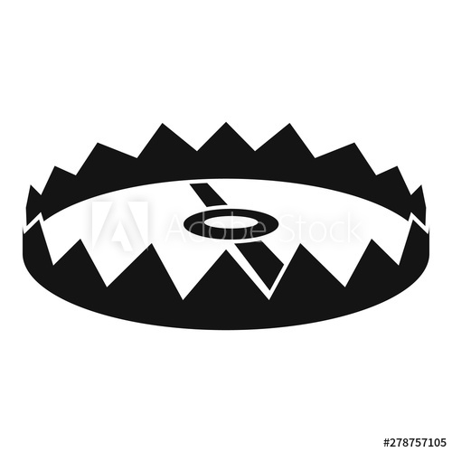 500x500 Round Trap Icon Simple Illustration Of Round Trap Vector Icon