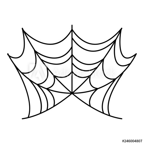 500x500 Spider Web Trap Icon Outline Spider Web Trap Vector Icon For Web