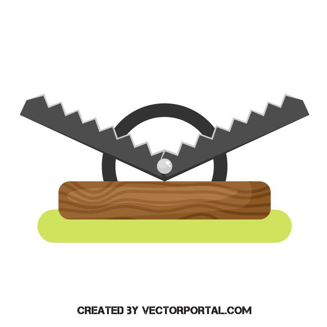 660x660 Animal Trap Vector Image Various Vectors Free Vector Images