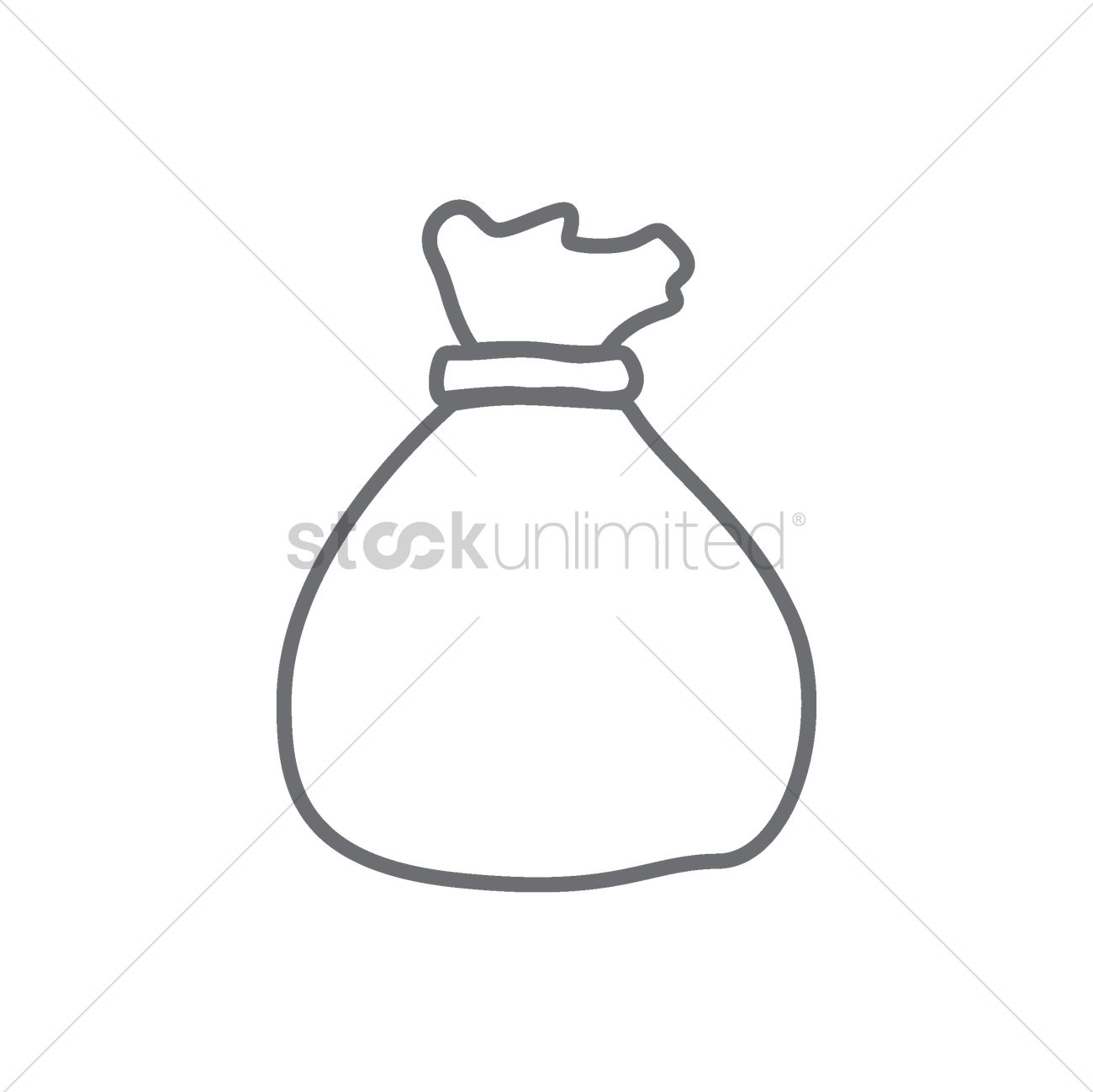 1300x1299 Garbage Bag Vector Image