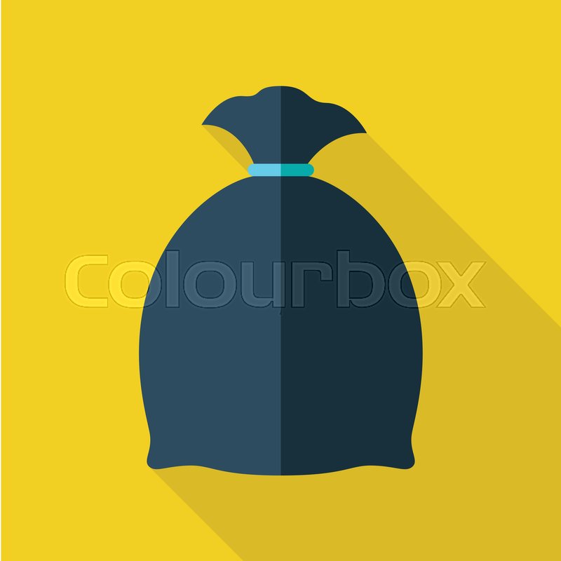 800x800 Trash Bag Vector Illustration In Flat Stock Vector Colourbox